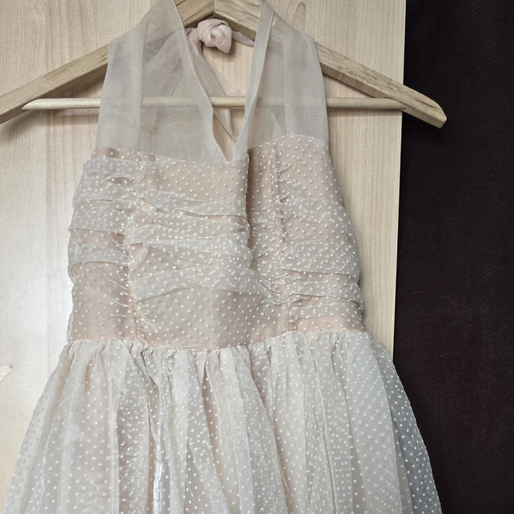 LOFT 82 Poka Dot Halter Mini Dress